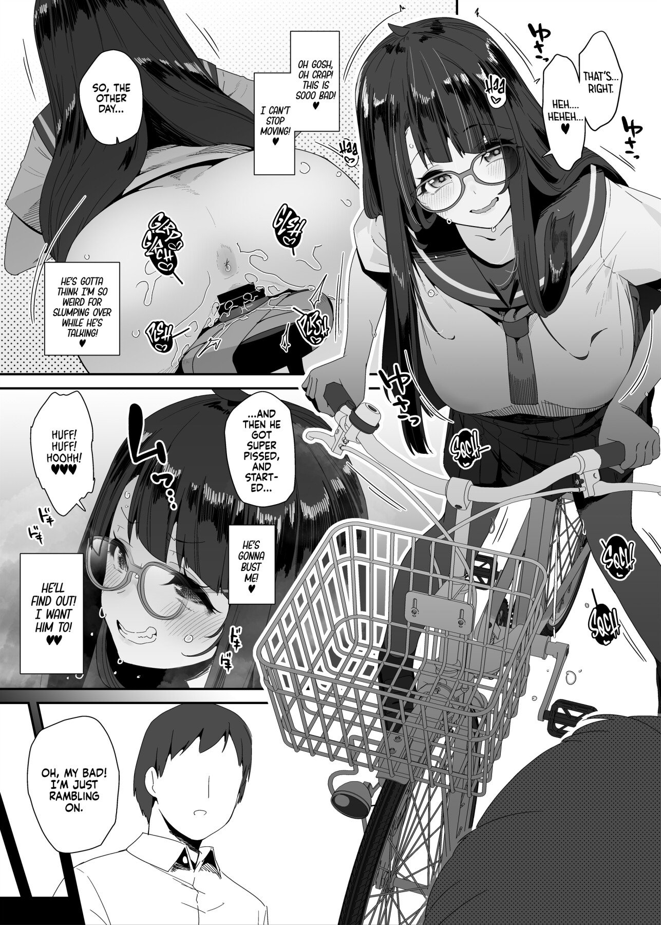 Hentai Manga Comic-The Slutty, Stacked Middle Schooler Who Gets Off on her Bike-Read-13